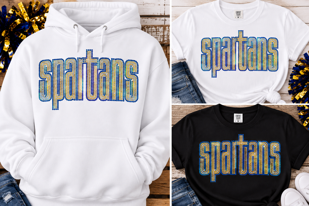 ME Spartans Lowercase Bling