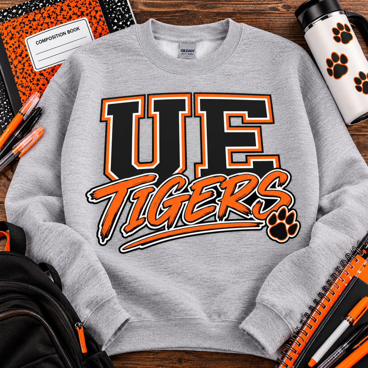 UE Tigers with Paw