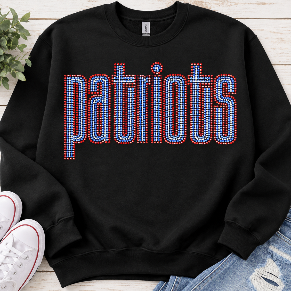 B Patriots Lowercase Bling