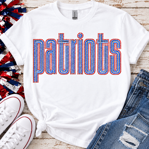 B Patriots Lowercase Bling
